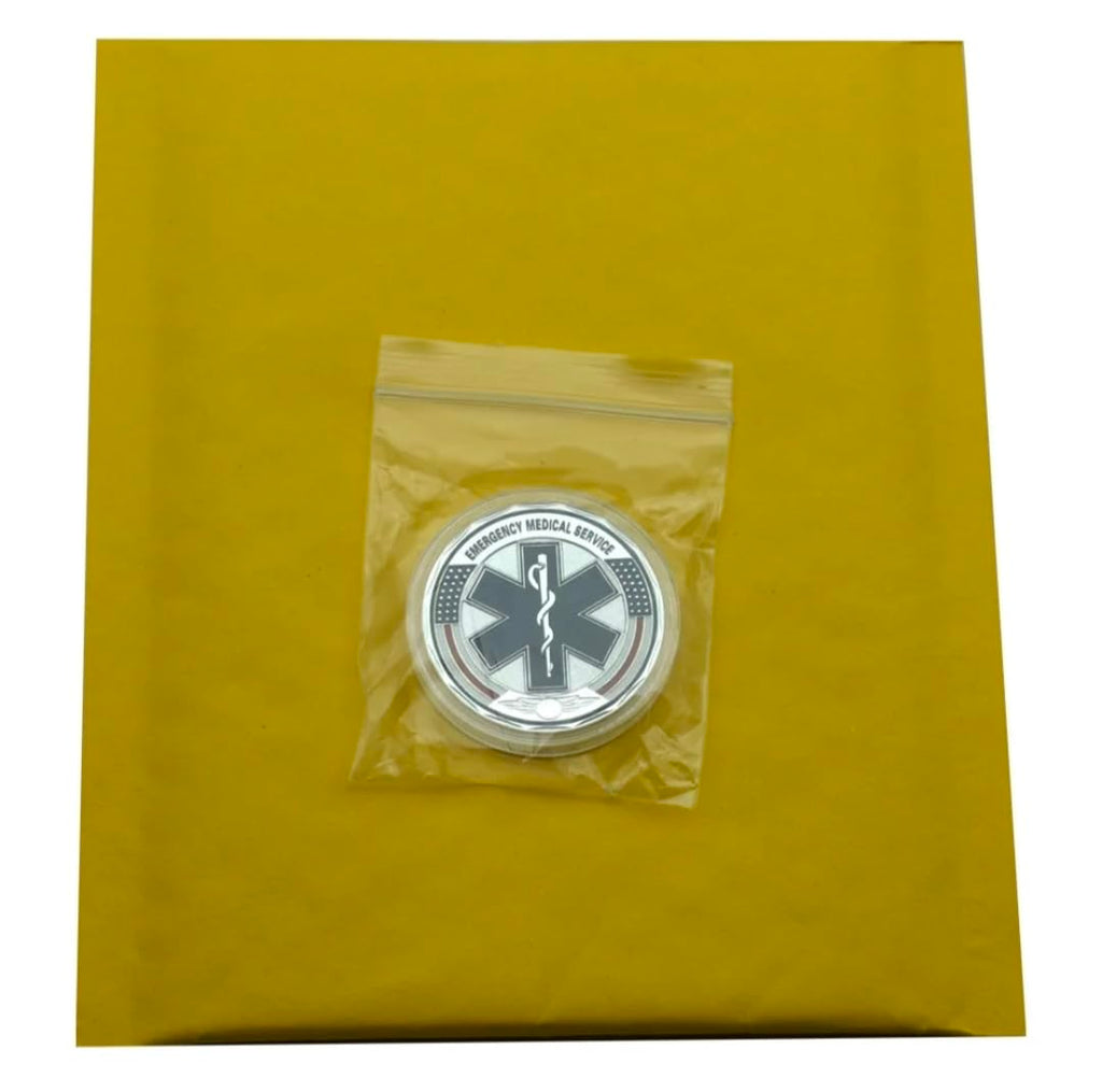 Paramedic EMS Medical Rescue Emergency Medical Service Star of Life Challenge Coin
