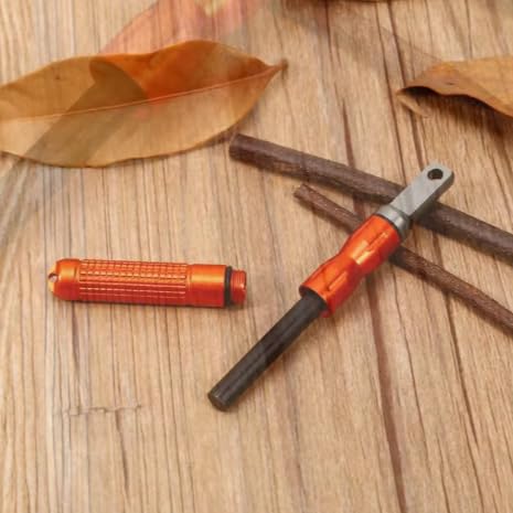 Ultimate Ferro Rod Fire Starter with Anodized Aluminum Handle - Emergency Survival Gear for Camping, Hiking & Bushcraft - 3 Pack