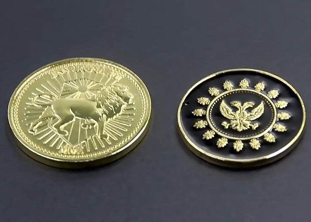 Big Size John Wick Continental Hotel Gold Token Coin Replica – Premium Metal Movie Props by PowKow