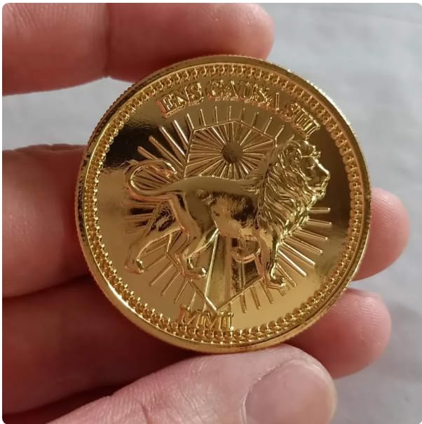 Big Size John Wick Continental Hotel Gold Token Coin Replica – Premium Metal Movie Props by PowKow