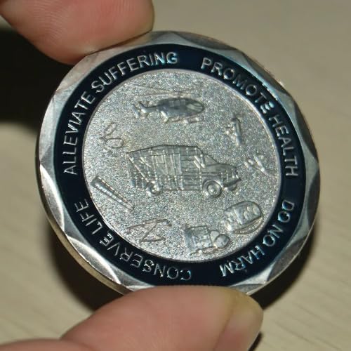 Generic Paramedic Medical Rescue EMS Emergency Medical Service Star of Life Challenge Coin