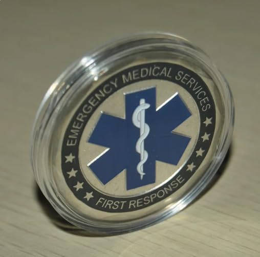 Paramedic EMS Medical Rescue Emergency Medical Service Star of Life Challenge Coin