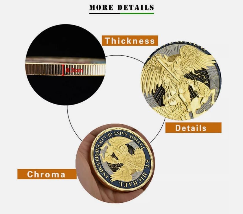 Police Patron Saint Michael Challenge Coins