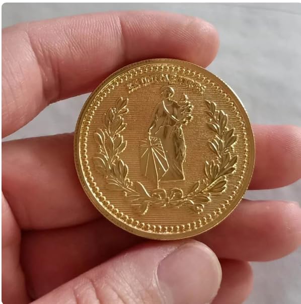 Big Size John Wick Continental Hotel Gold Token Coin Replica – Premium Metal Movie Props by PowKow