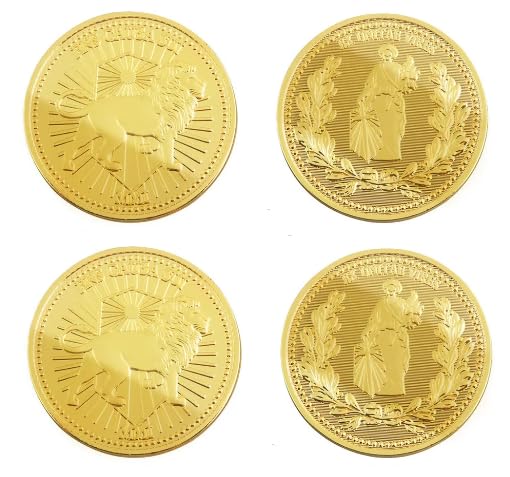 Big Size John Wick Continental Hotel Gold Token Coin Replica – Premium Metal Movie Props by PowKow