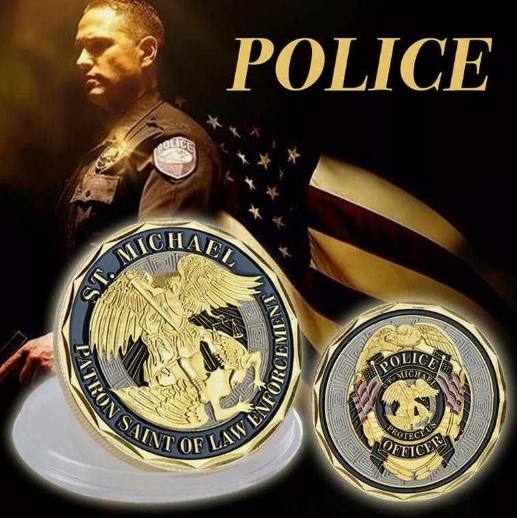 Police Patron Saint Michael Challenge Coins